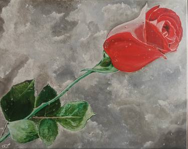 Print of Realism Floral Paintings by Tatjana Potrubeiko