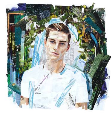 Print of Men Collage by Naomi Shalev