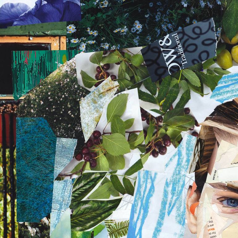 Original Expressionism Men Collage by Naomi Shalev