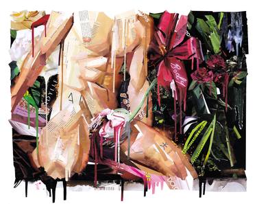 Print of Body Collage by Naomi Shalev