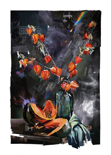 Print of Expressionism Still Life Collage by Naomi Shalev