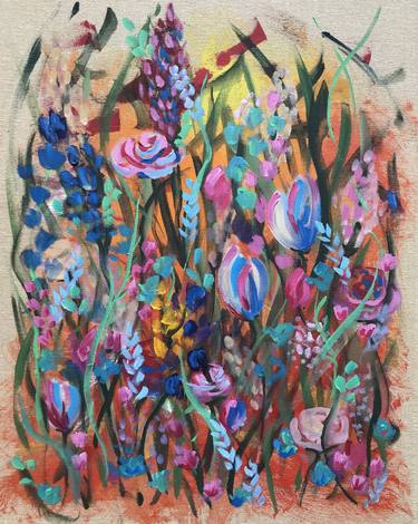 Original Expressionism Floral Paintings by Julie Stepanova