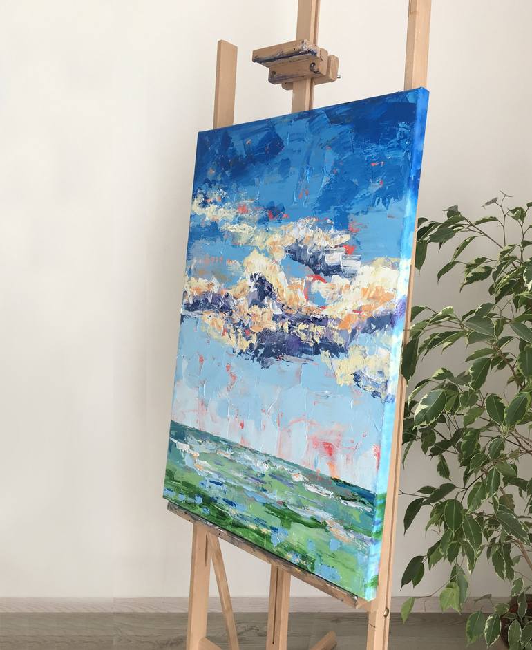 Original Impressionism Landscape Painting by Julie Stepanova