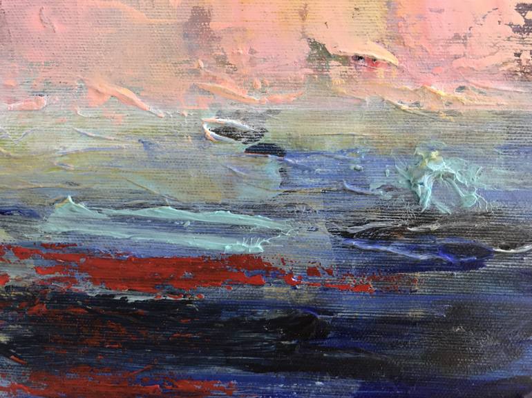 Original Abstract Seascape Painting by Julie Stepanova