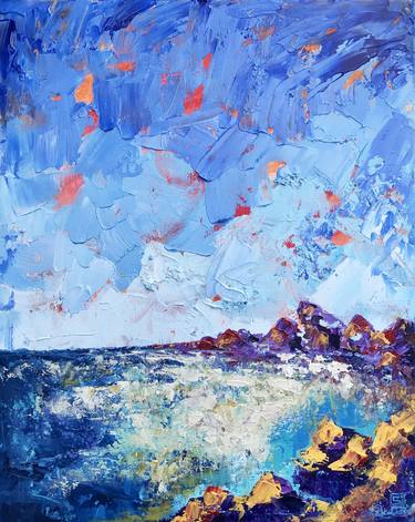 Print of Expressionism Seascape Paintings by Julie Stepanova