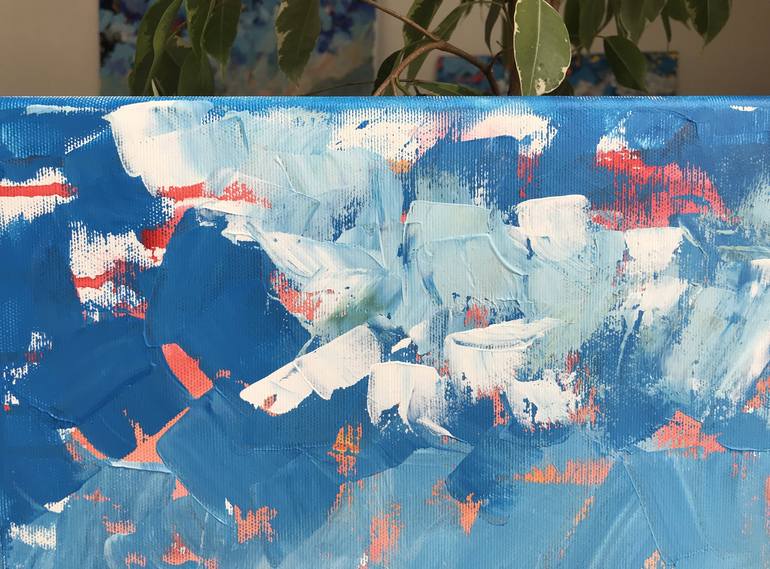 Original Abstract Expressionism Landscape Painting by Julie Stepanova