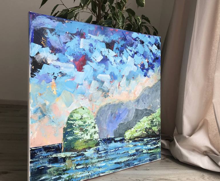 Original Seascape Painting by Julie Stepanova