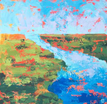 Original Abstract Landscape Paintings by Julie Stepanova