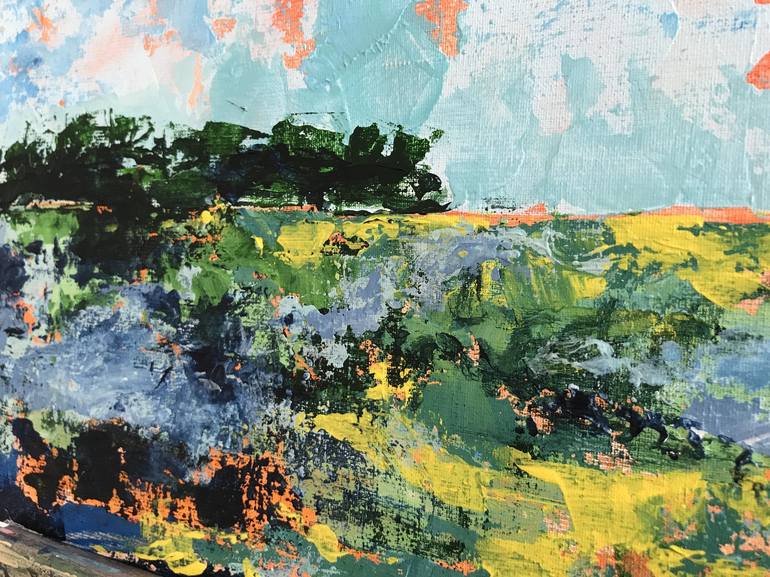 Original Abstract Expressionism Landscape Painting by Julie Stepanova