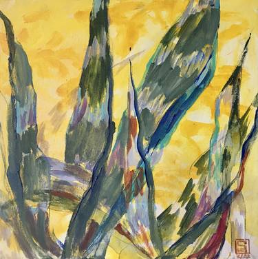 Original Expressionism Botanic Paintings by Julie Stepanova