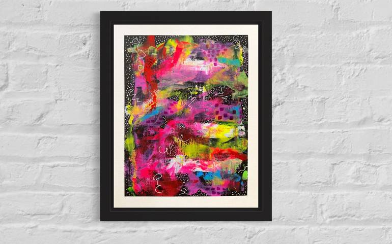 Original Abstract Expressionism Abstract Painting by Yuliia Savytska