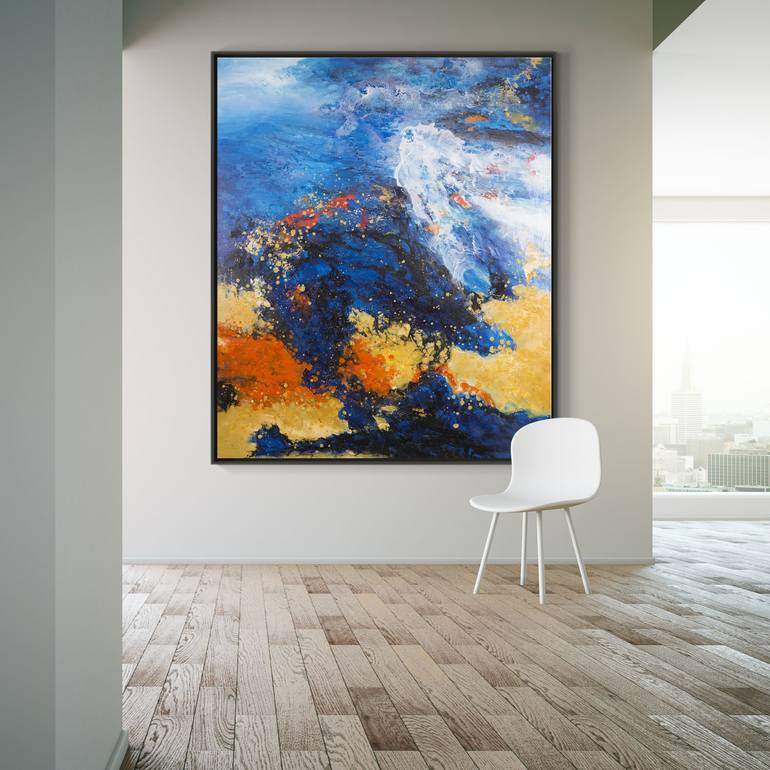 Original Abstract Landscape Painting by Shawn Chen