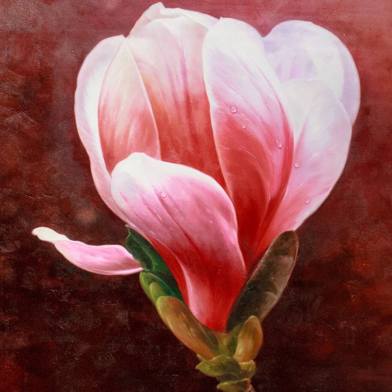 Original Floral Painting by Shawn Chen