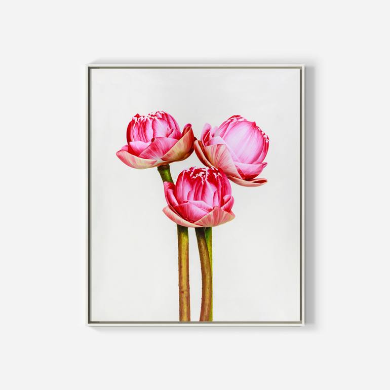 Original Realism Floral Painting by Shawn Chen