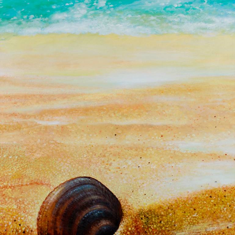 Original Beach Painting by Shawn Chen