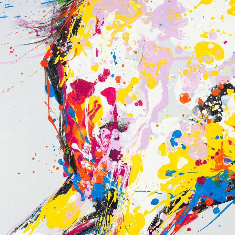 Original Impressionism Animal Painting by Shawn Chen