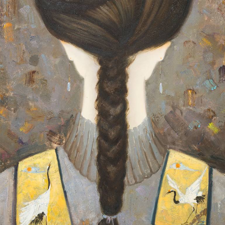 Original Impressionism Women Painting by Shawn Chen