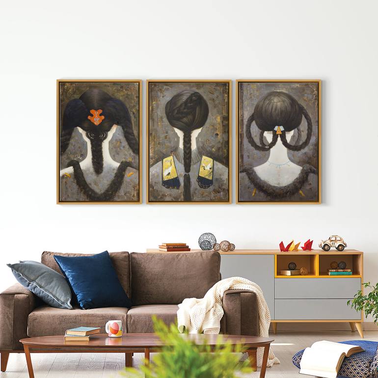 Original Impressionism Women Painting by Shawn Chen