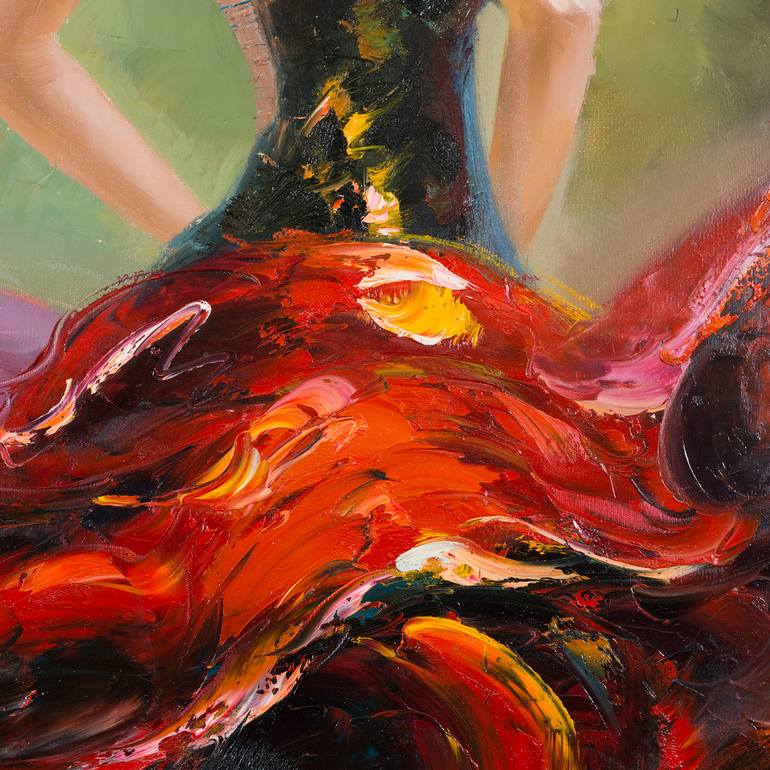 Original Impressionism Women Painting by Shawn Chen