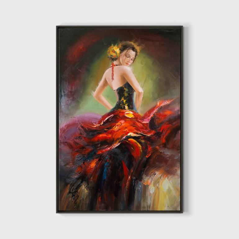 Original Impressionism Women Painting by Shawn Chen