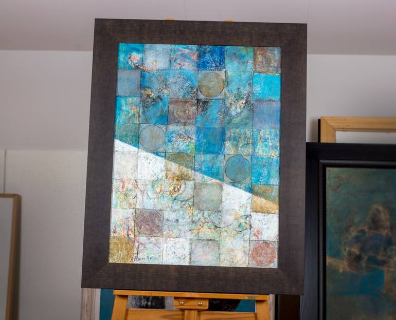 Original Geometric Painting by Rafael Romero Masiá