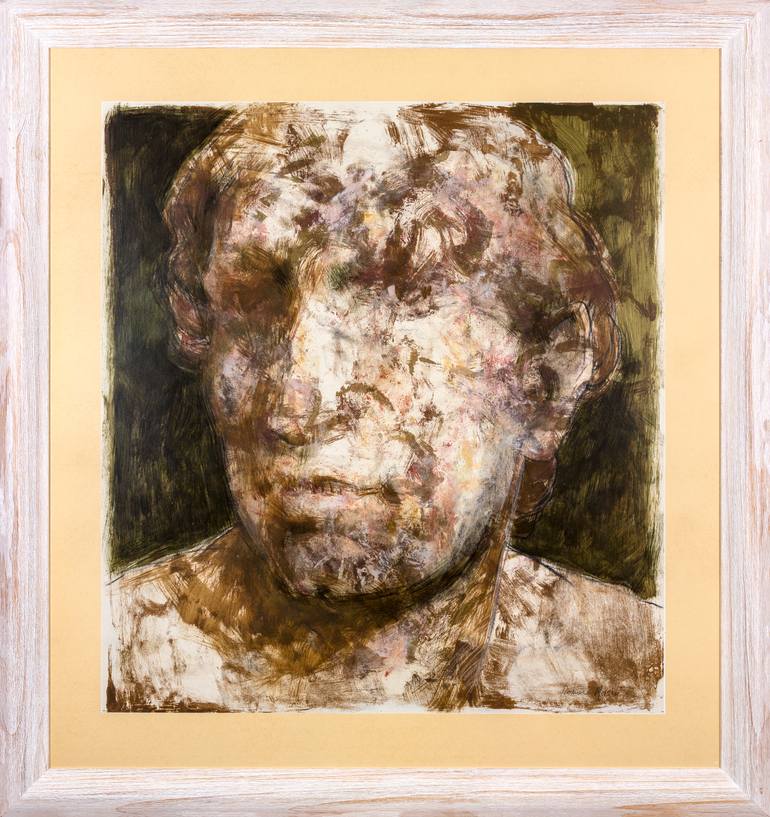 Original Abstract Expressionism People Painting by Rafael Romero Masiá