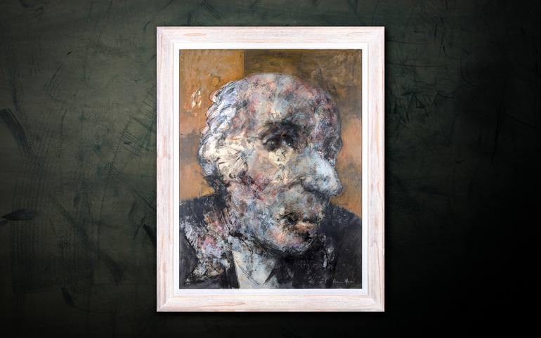 Original Expressionism Portrait Painting by Rafael Romero Masiá