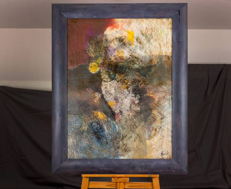 Original Abstract Expressionism Abstract Painting by Rafael Romero Masiá