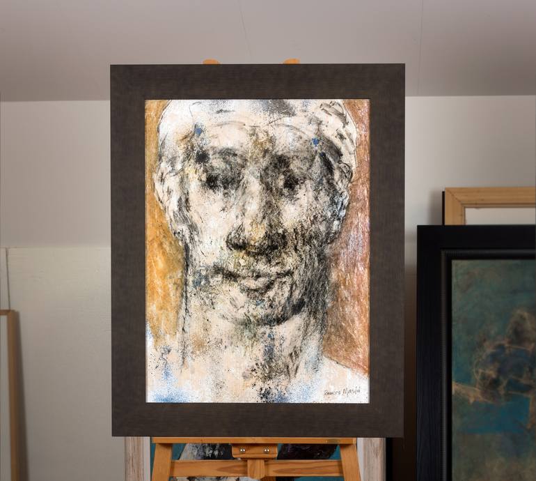 Original Expressionism Portrait Painting by Rafael Romero Masiá