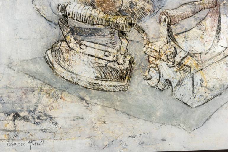 Original Abstract Still Life Painting by Rafael Romero Masiá