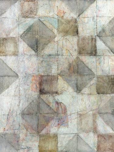 Original Abstract Geometric Paintings by Rafael Romero Masiá