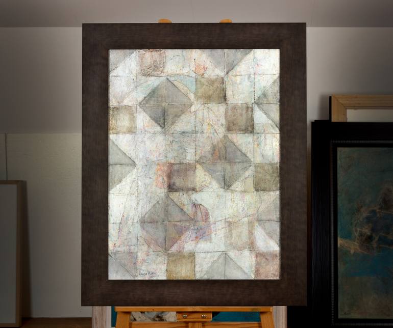 Original Geometric Painting by Rafael Romero Masiá