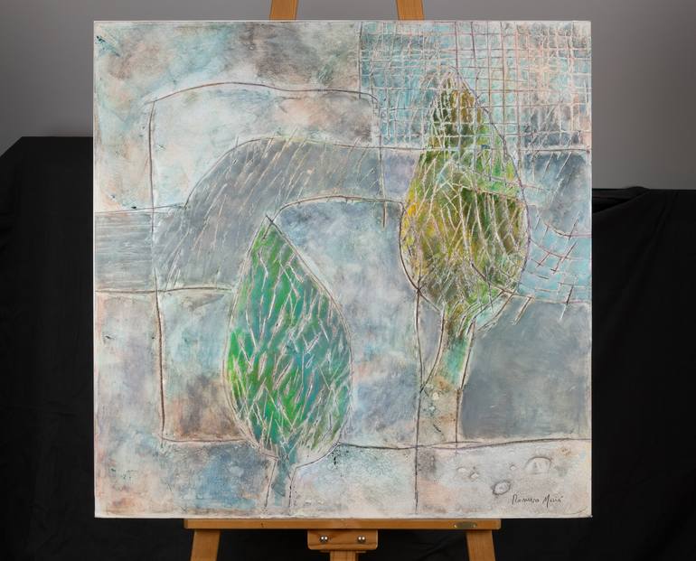 Original Abstract Landscape Painting by Rafael Romero Masiá