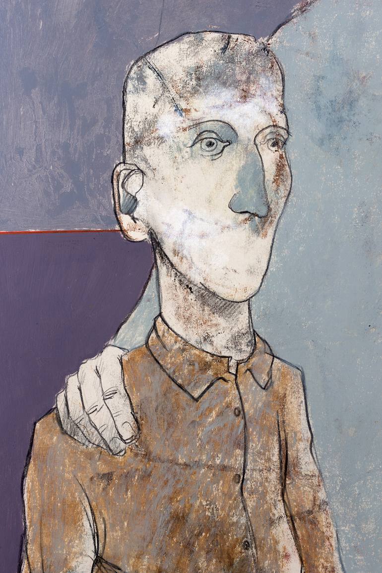 Original Expressionism Children Painting by Rafael Romero Masiá