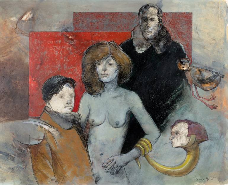 Print of Expressionism People Paintings by Rafael Romero Masiá