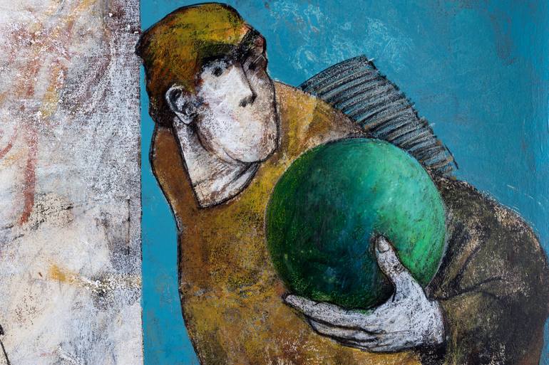 Original Figurative People Painting by Rafael Romero Masiá