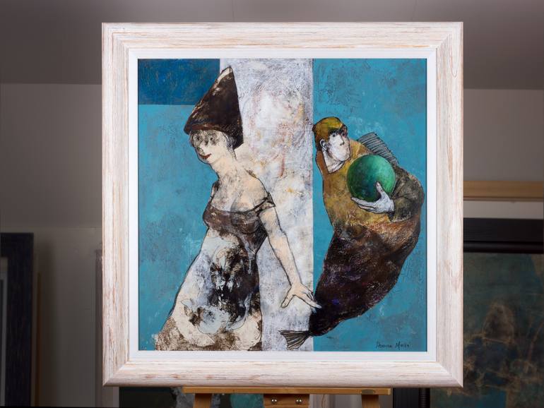Original Figurative People Painting by Rafael Romero Masiá