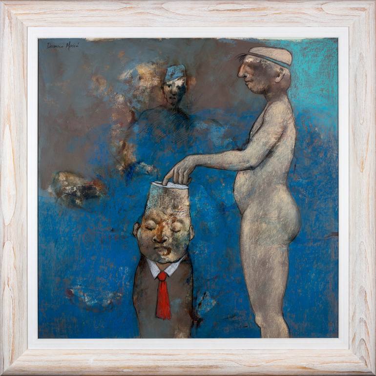 Original Figurative People Painting by Rafael Romero Masiá