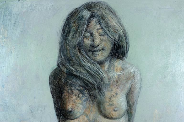 Original Figurative Nude Painting by Rafael Romero Masiá