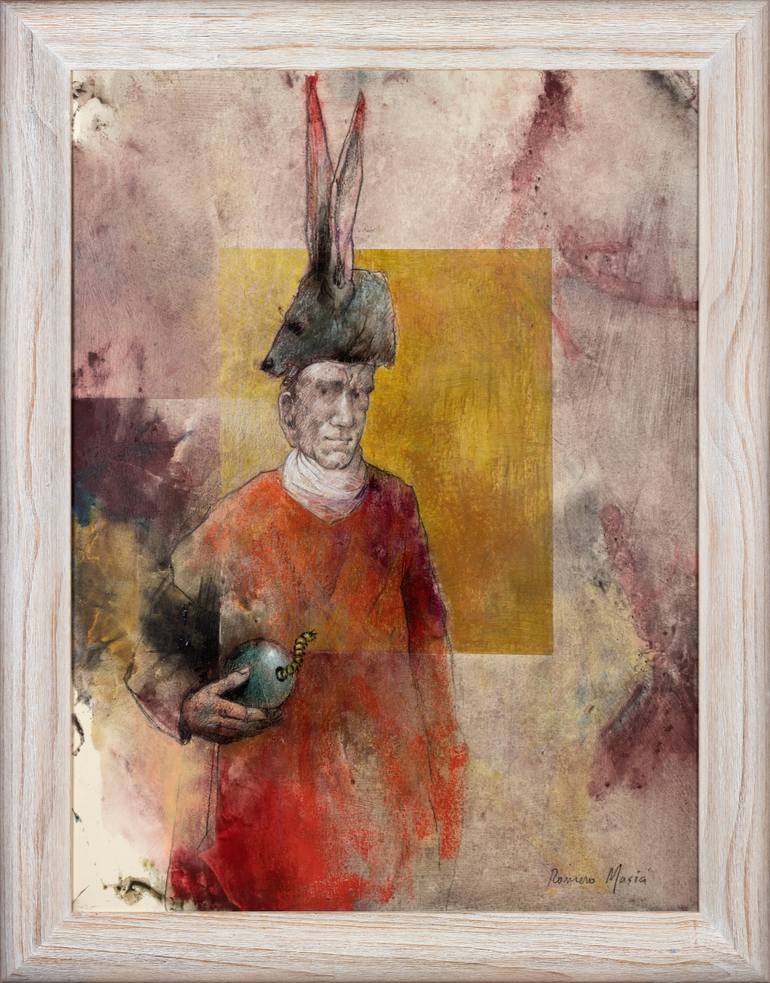 Original Expressionism People Painting by Rafael Romero Masiá