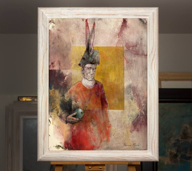 Original Expressionism People Painting by Rafael Romero Masiá