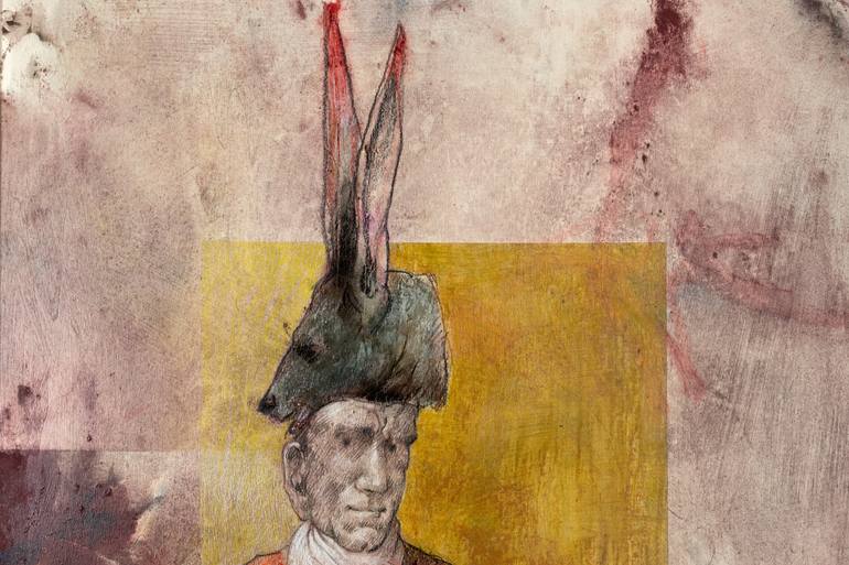 Original Expressionism People Painting by Rafael Romero Masiá