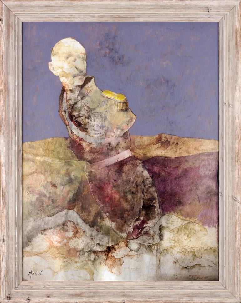 Original Expressionism People Painting by Rafael Romero Masiá