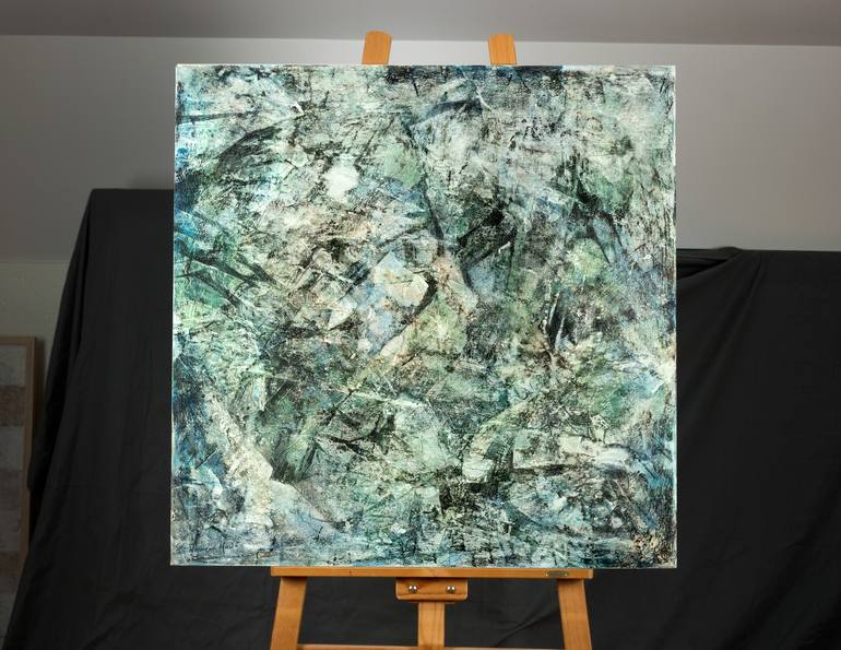 Original Abstract Expressionism Abstract Painting by Rafael Romero Masiá