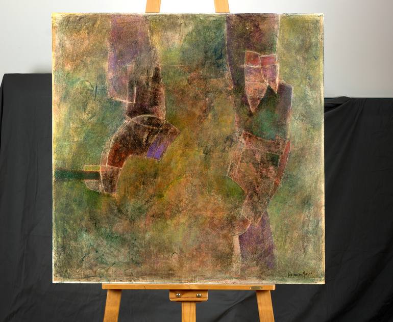 Original Abstract Expressionism Landscape Painting by Rafael Romero Masiá