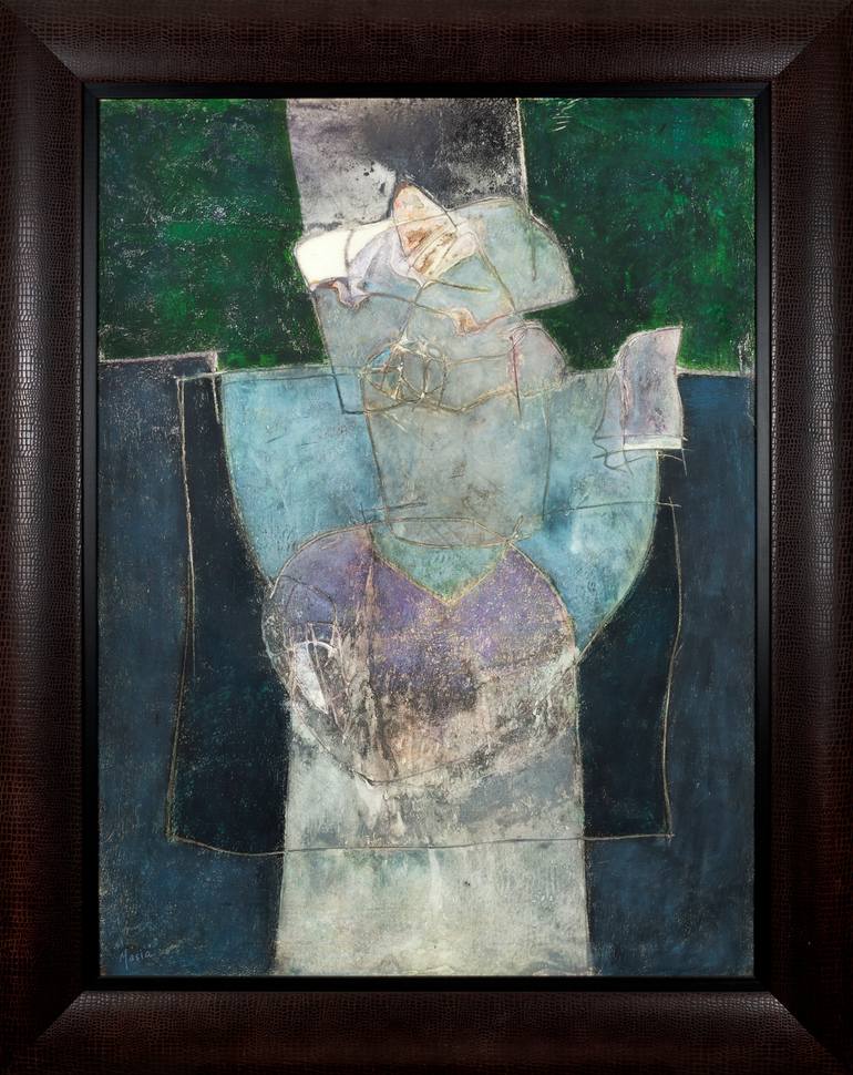 Original Abstract Expressionism Abstract Painting by Rafael Romero Masiá