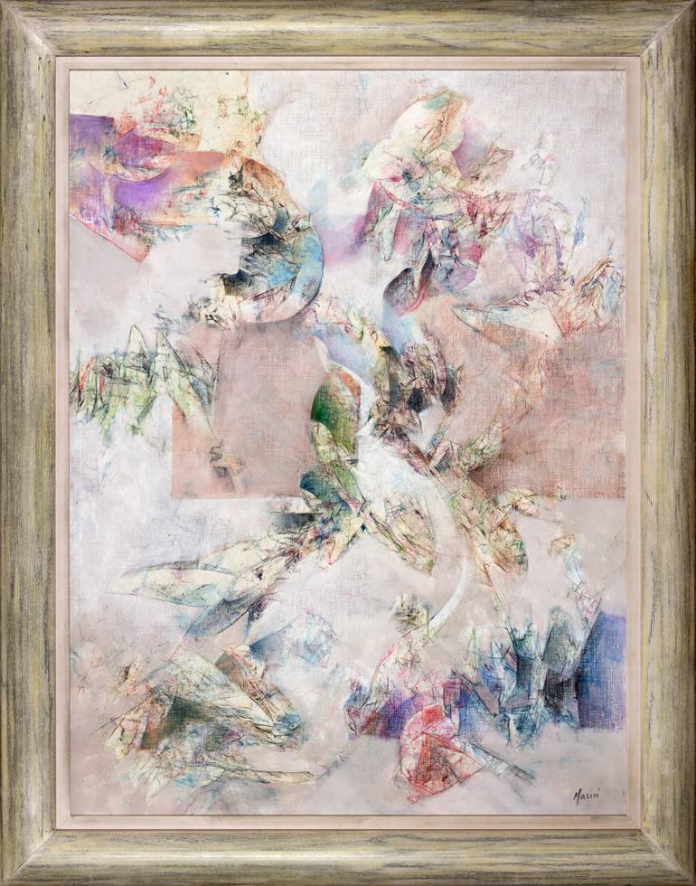 Original Abstract Expressionism Abstract Painting by Rafael Romero Masiá