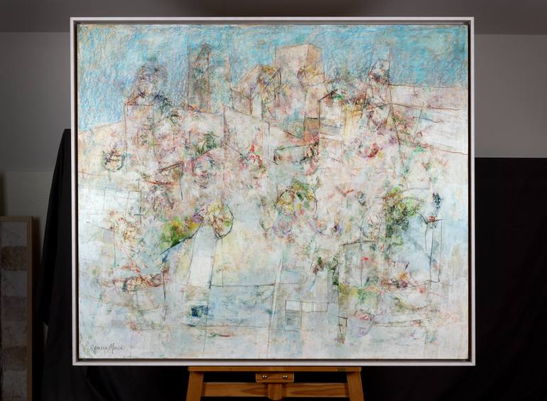 Original Abstract Expressionism Abstract Painting by Rafael Romero Masiá