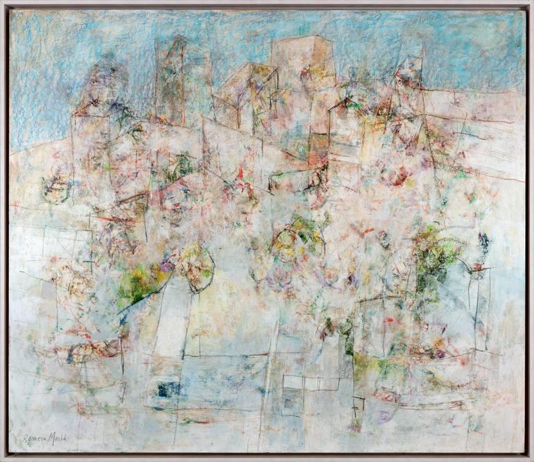 Original Abstract Expressionism Abstract Painting by Rafael Romero Masiá