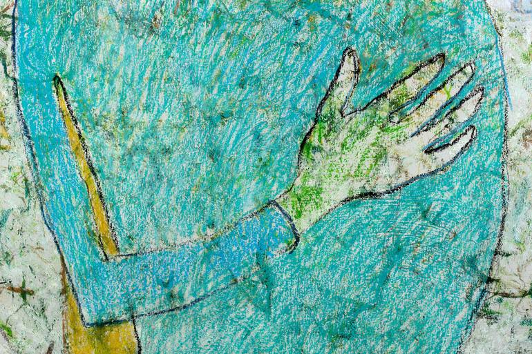 Original Expressionism People Painting by Rafael Romero Masiá